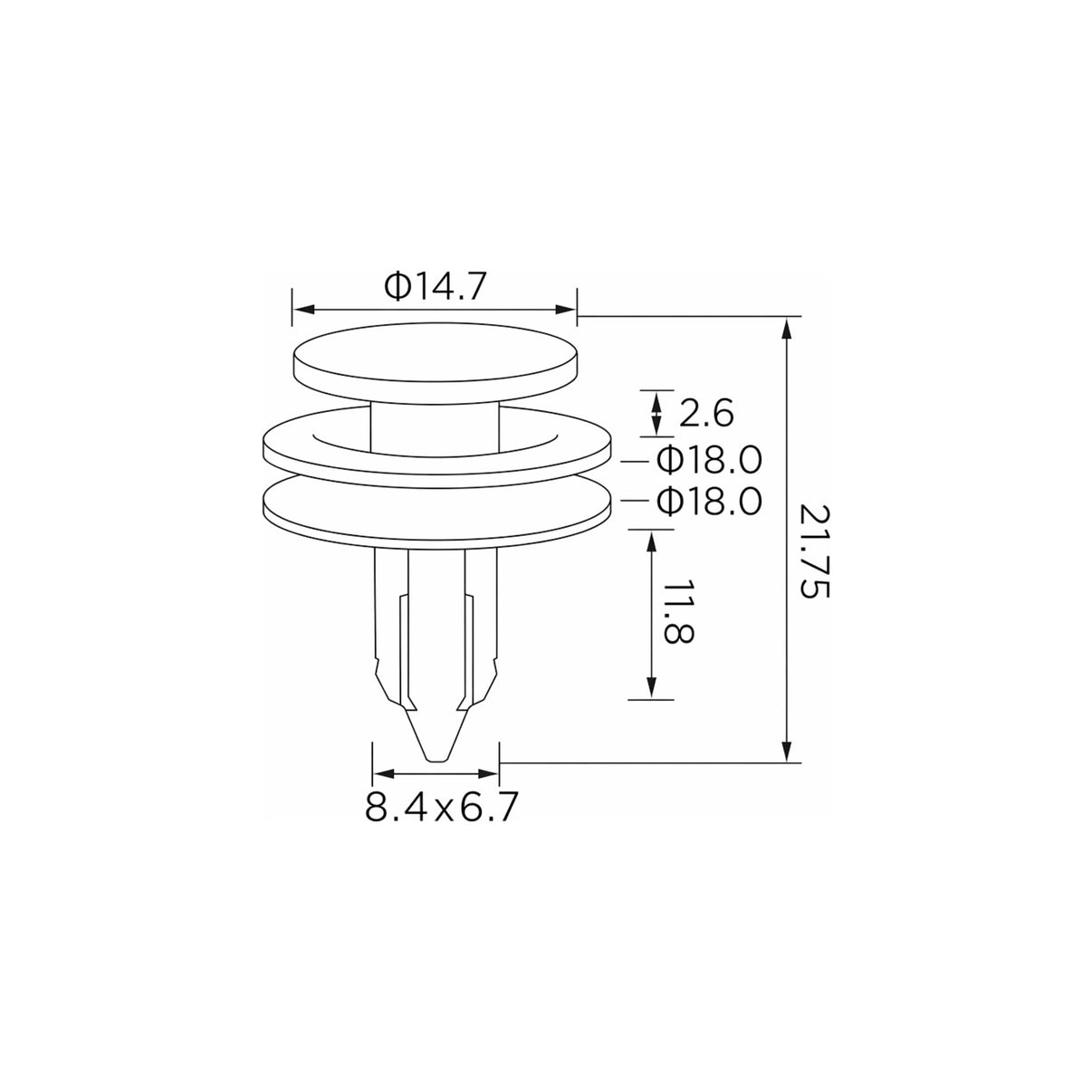 Fästclips – 10-pack