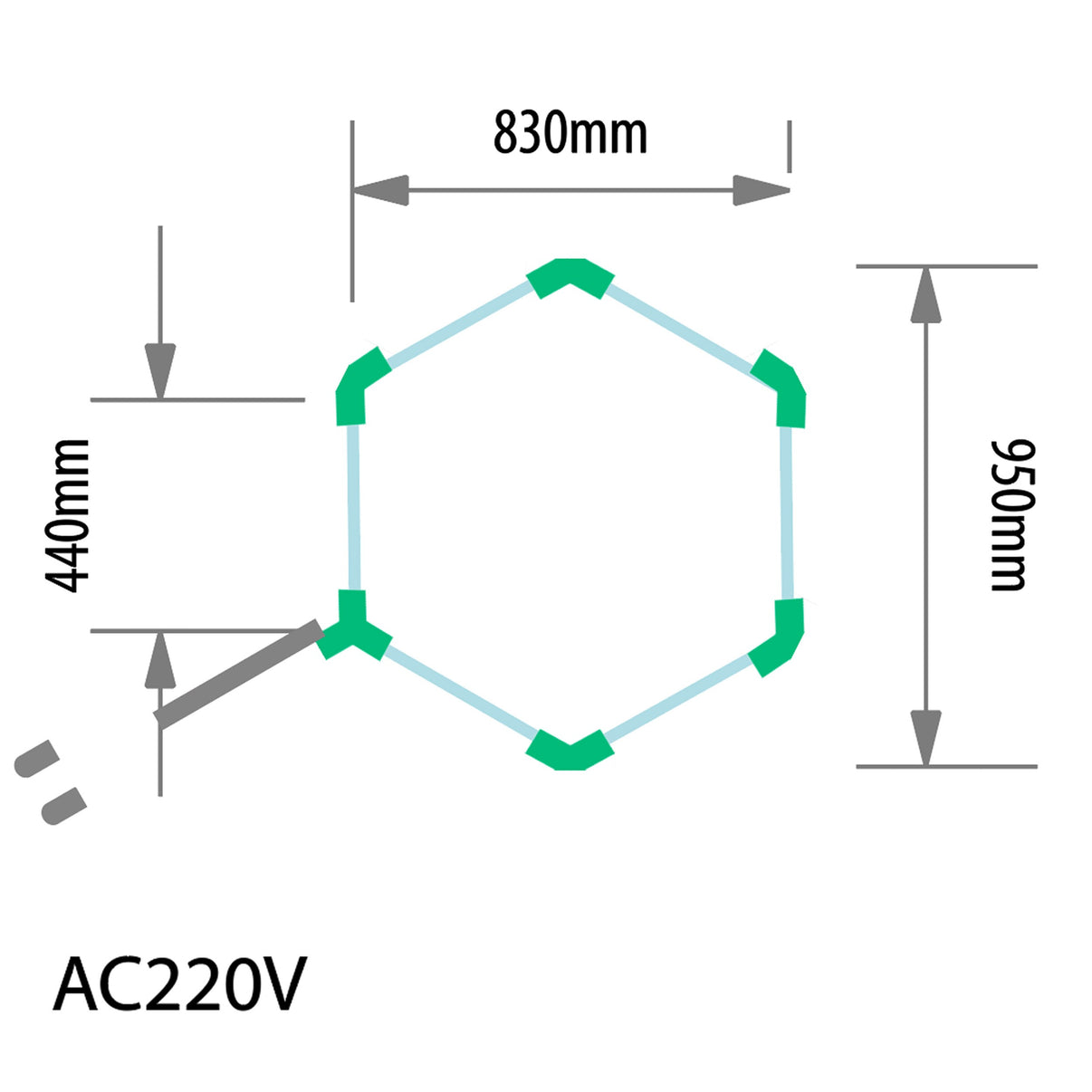 Verkstadsbelysning – 220V