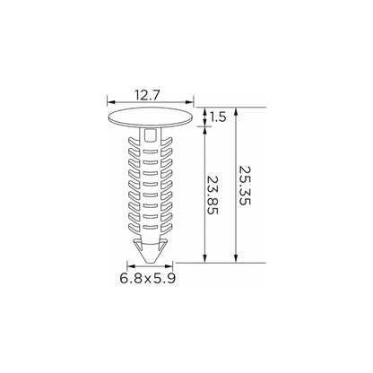 Fästclips Ford B-Max/C-Max m.fl. – fäste Elementy tapicerki