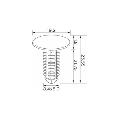 Fästclips Cadillac Deville/Seville m.fl. – 10-pack