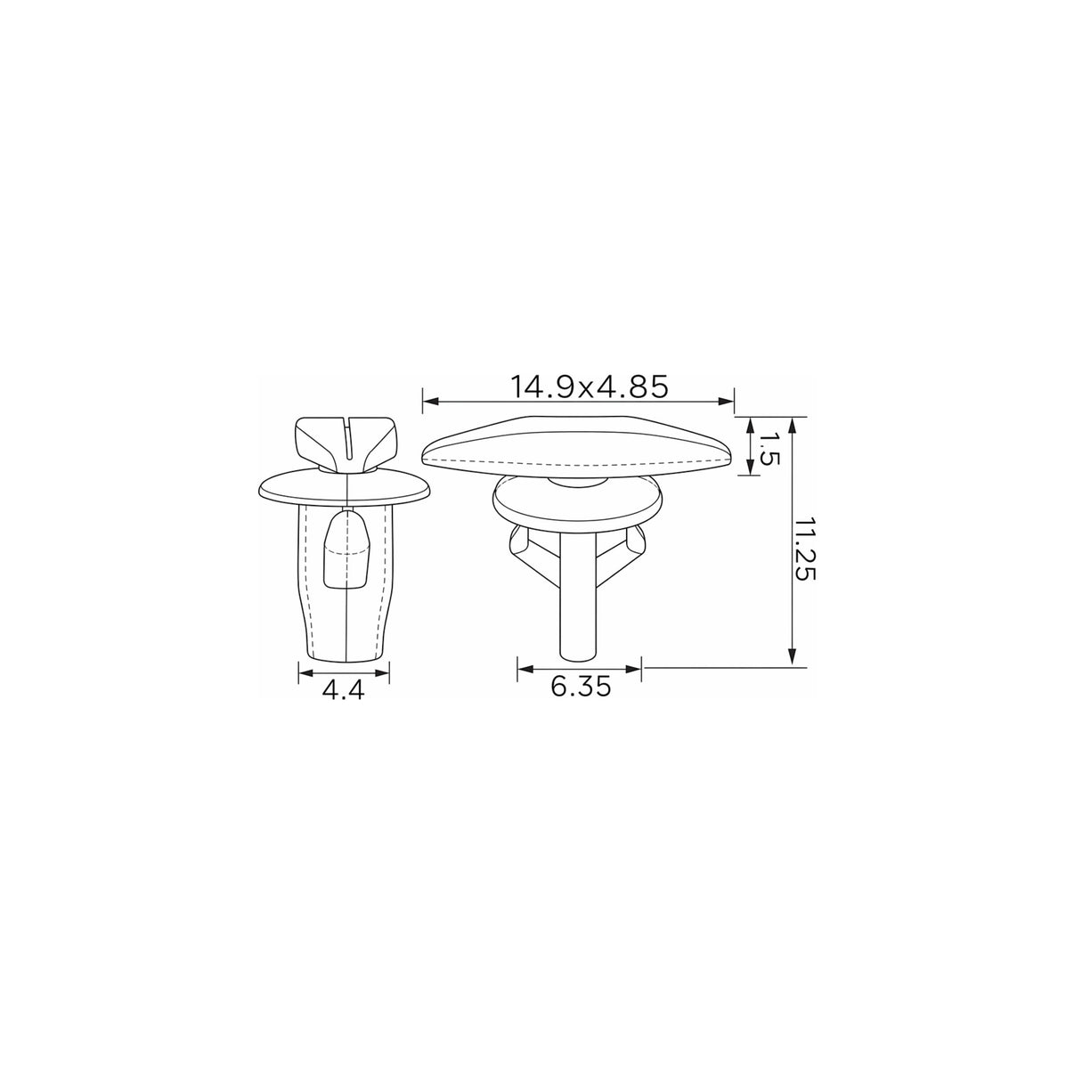 Fästclips Honda Accord IV/Accord VI Coupé m.fl. – 10-pack