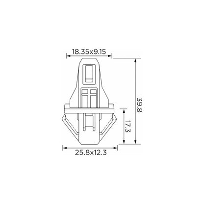 Fästclips Honda Accord II/Accord IV m.fl. – 10-pack