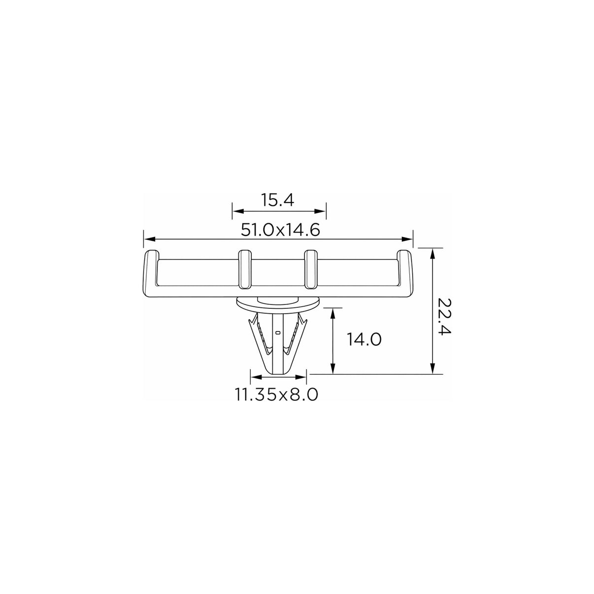 Fästclips – 10-pack