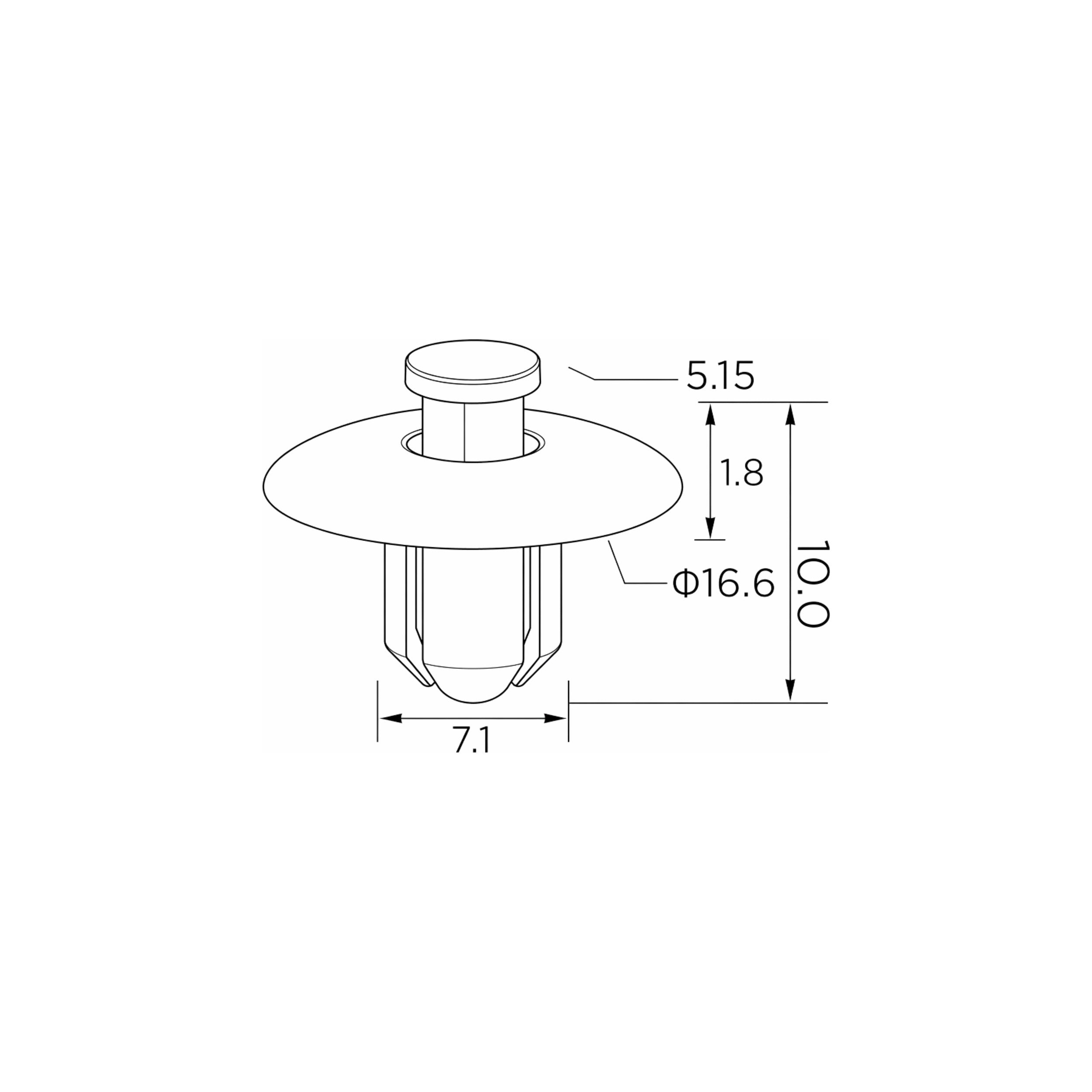 Fästclips Toyota 4 Runner I/4 Runner III m.fl. – 10-pack