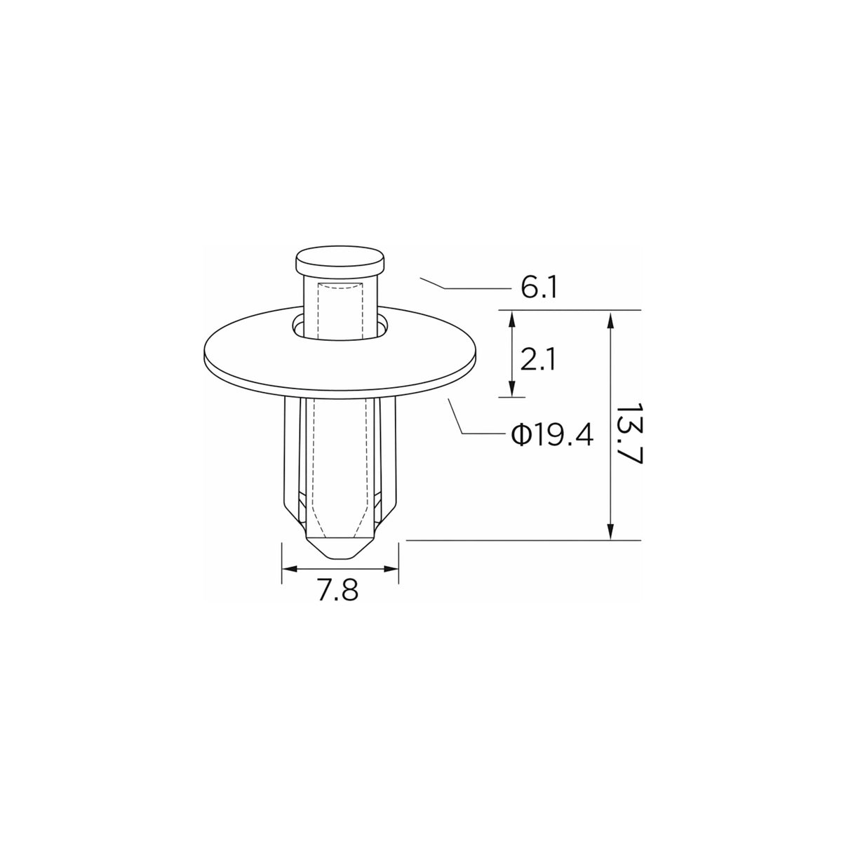 Fästclips Nissan Leaf/Maxima III m.fl. – 10-pack