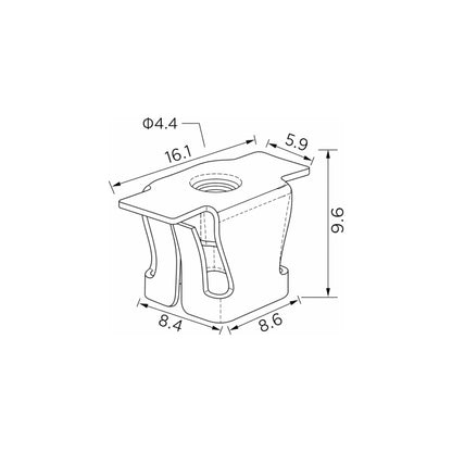 Fästclips – 10-pack