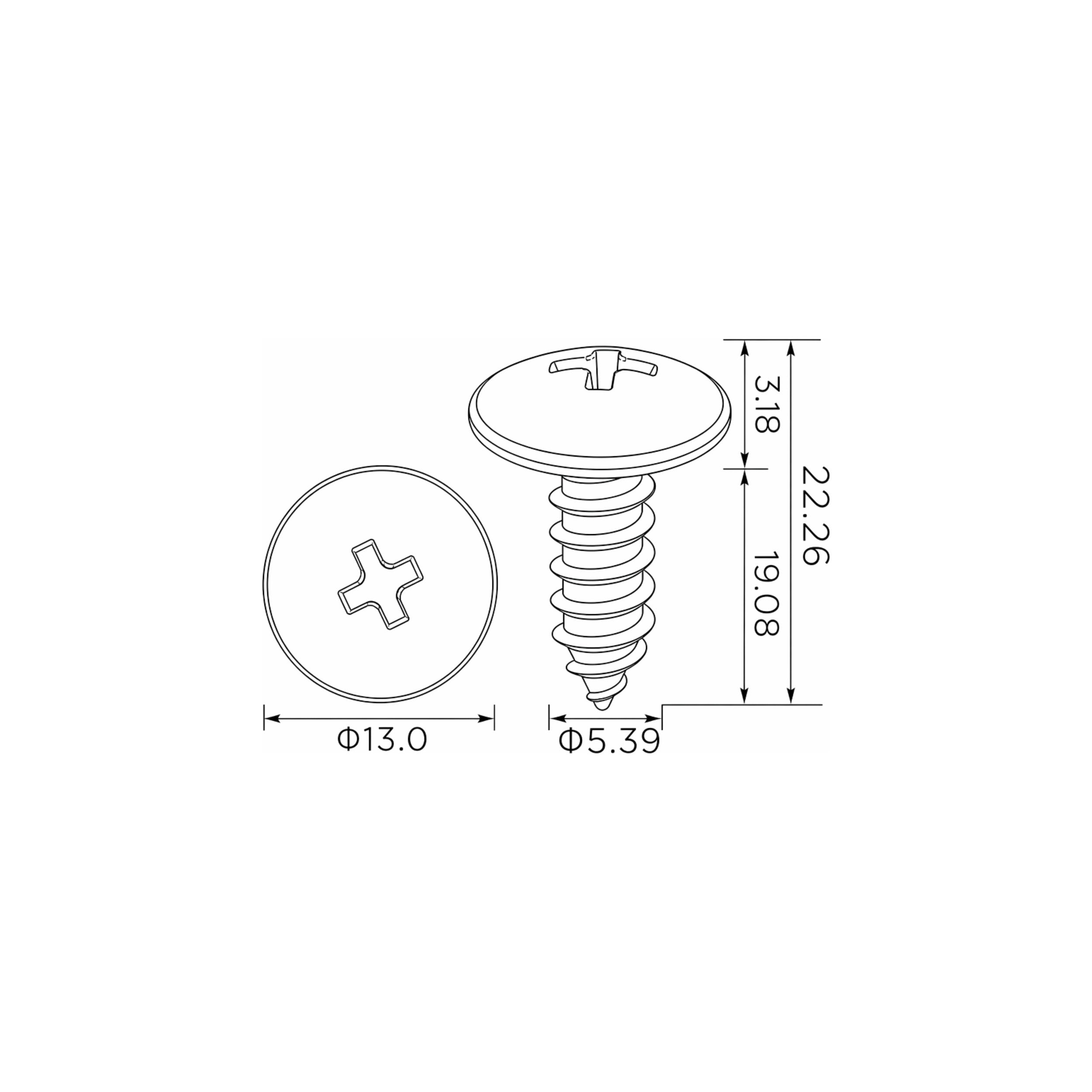 Fästclips Nissan Qashqai I/X-Trail II m.fl. – 10-pack