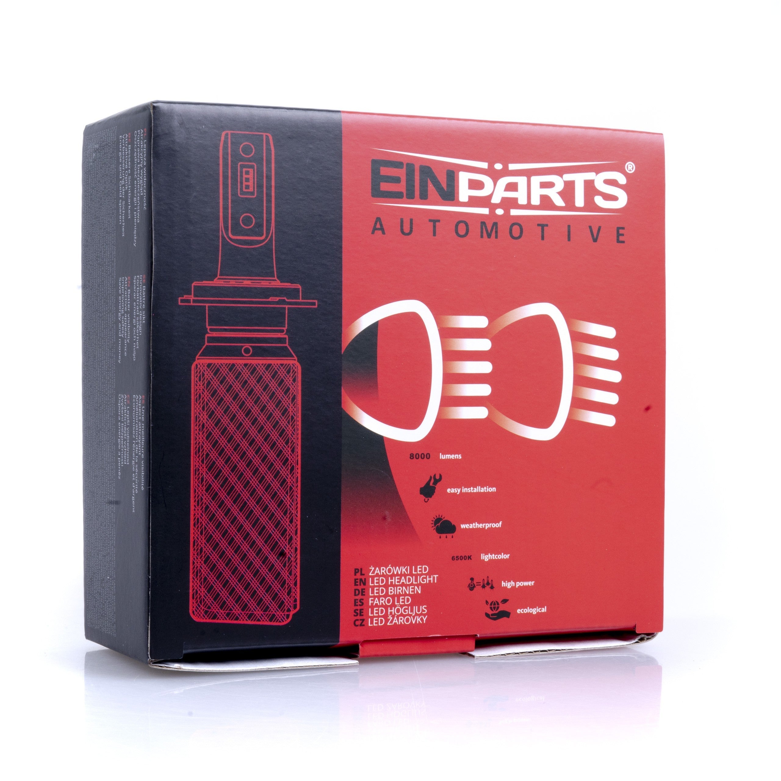 LED-konverteringssats – H16 – 6000K – 9V - 32V – PGJ19–3 – 2-pack