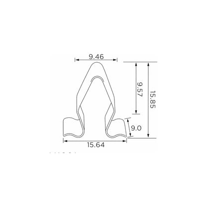 Fästclips Audi 100 C4/80 B4 m.fl. – 10-pack