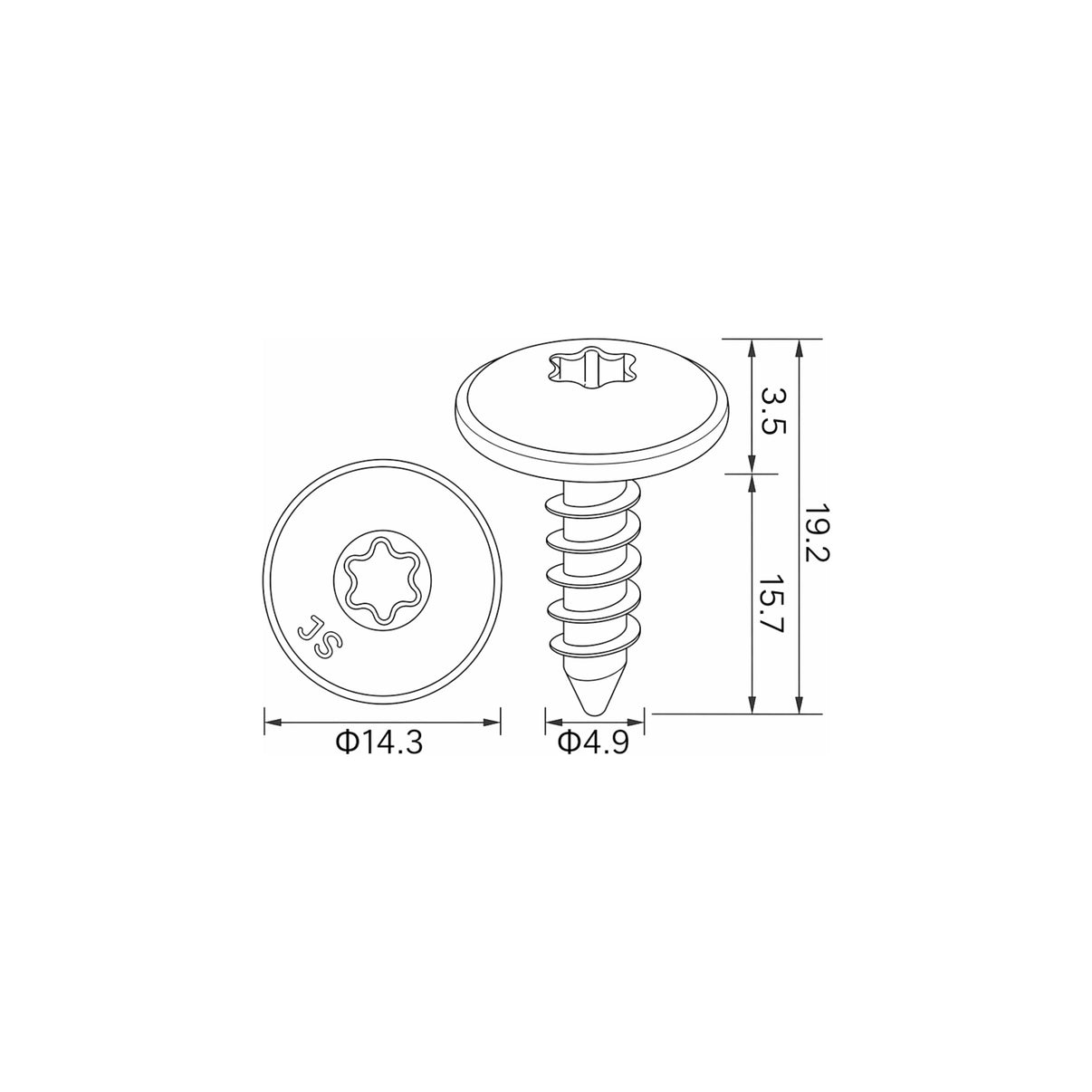 Fästclips Audi 80 B1/80 B2 m.fl. – 10-pack
