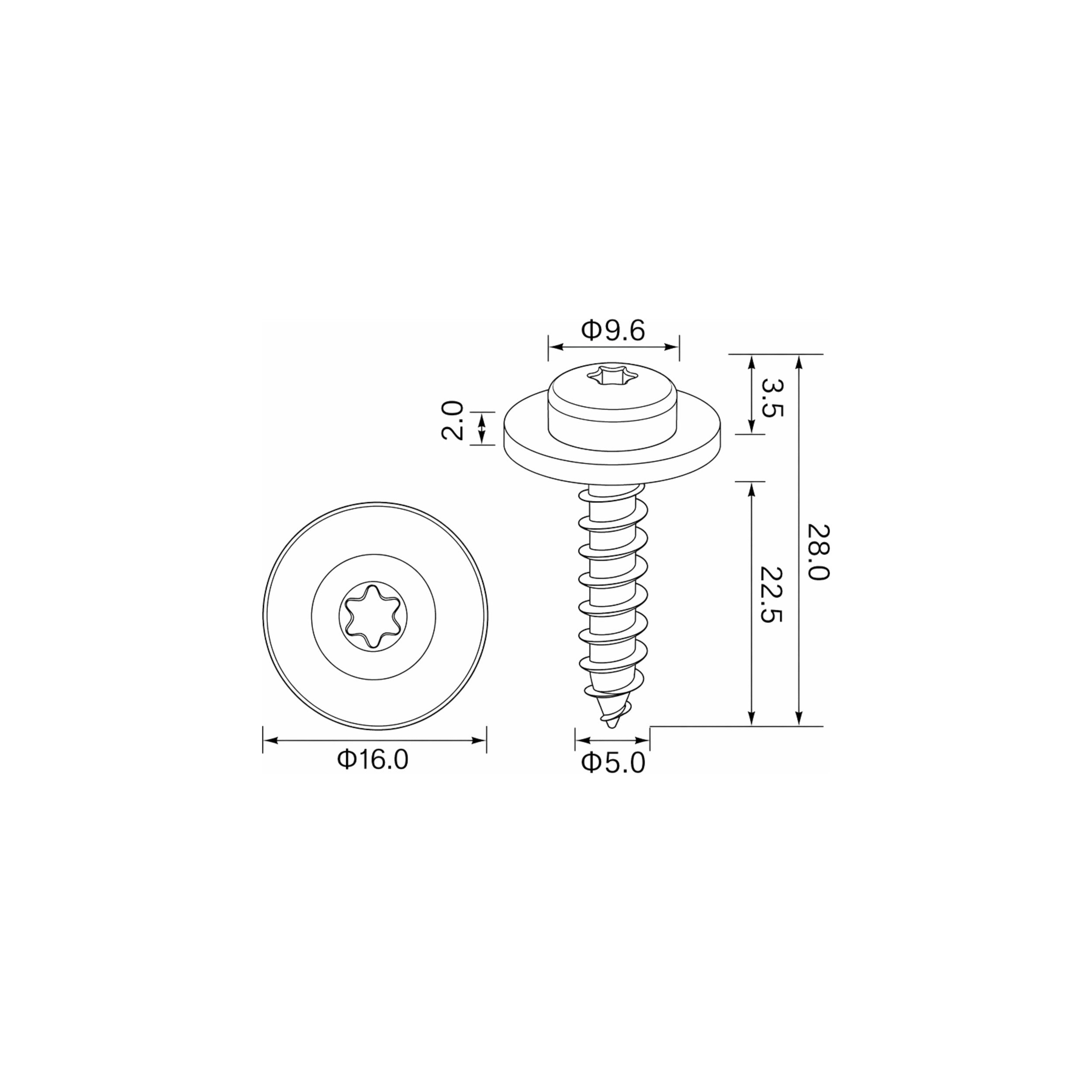 Fästclips DS 3/3/3 Crossback m.fl. – 10-pack