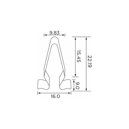 Fästclips – 10-pack