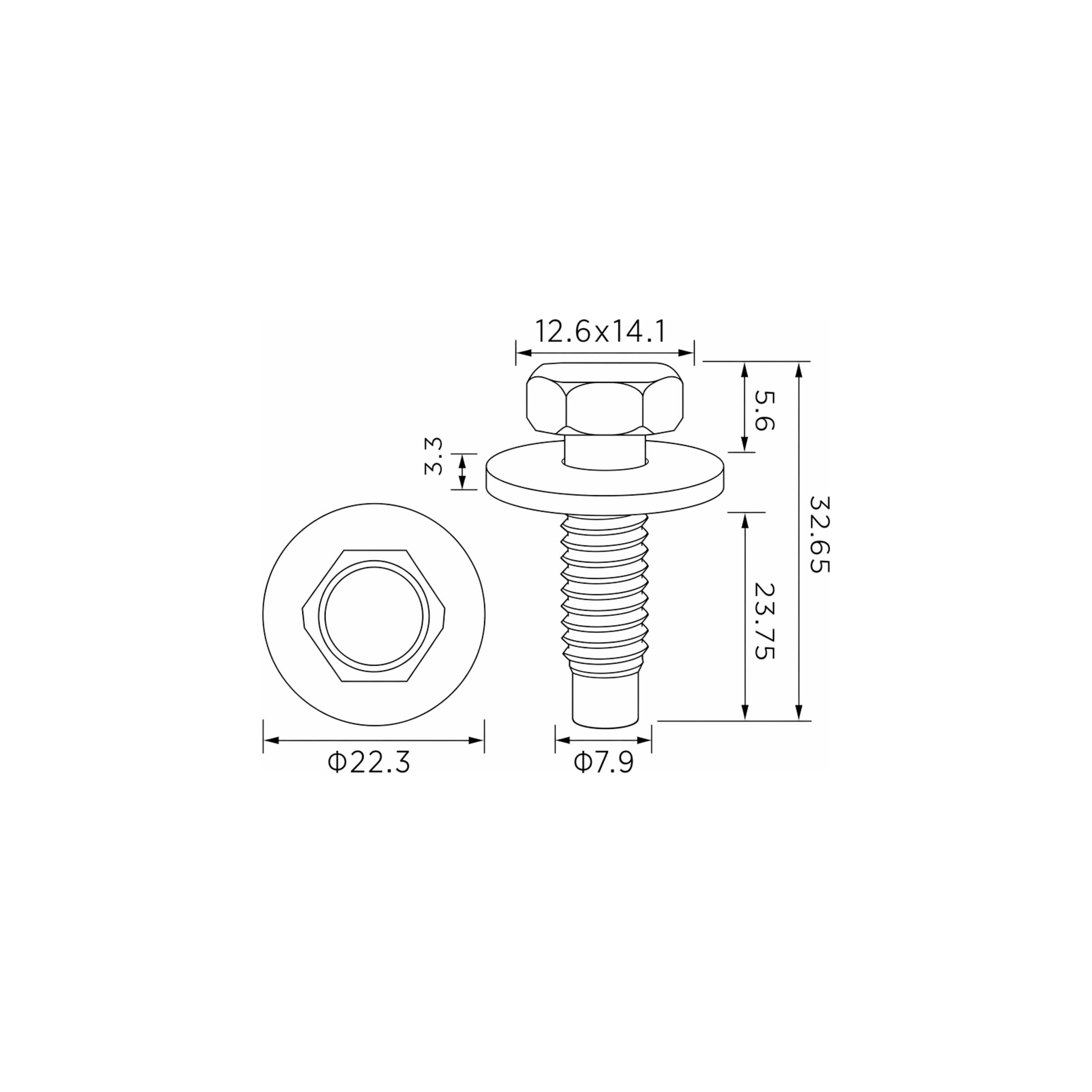 Fästclips Ford Focus I/Fiesta IV m.fl. – 10-pack