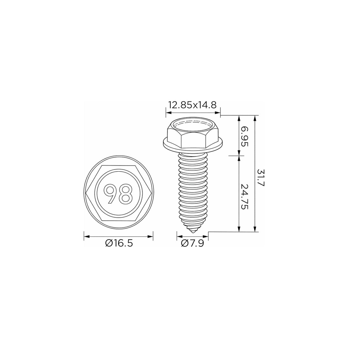 Fästclips Opel Astra F/Zafira A m.fl. – 10-pack