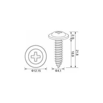 Fästclips Ford Focus I/Fiesta VII m.fl. – 10-pack