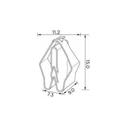Fästclips BMW 1/2 Coupé m.fl. – 10-pack