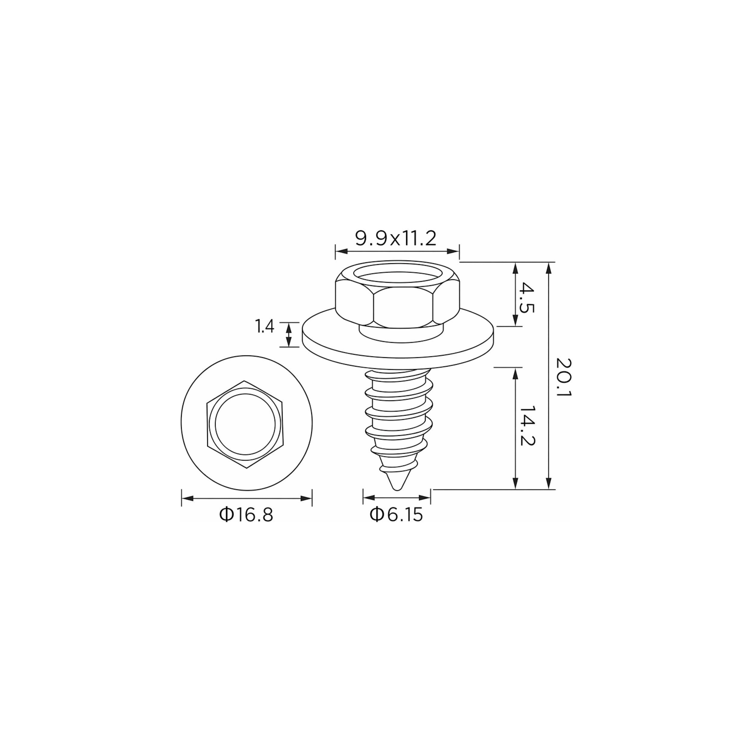 Fästclips Opel Astra F/Astra H Gtc m.fl. – 10-pack
