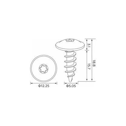 Fästclips Audi A5 Coupé/A5 Sportback m.fl. – 10-pack