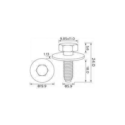 Fästclips – 10-pack