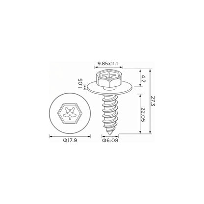 Fästclips Lexus Es/Gs m.fl. – 10-pack