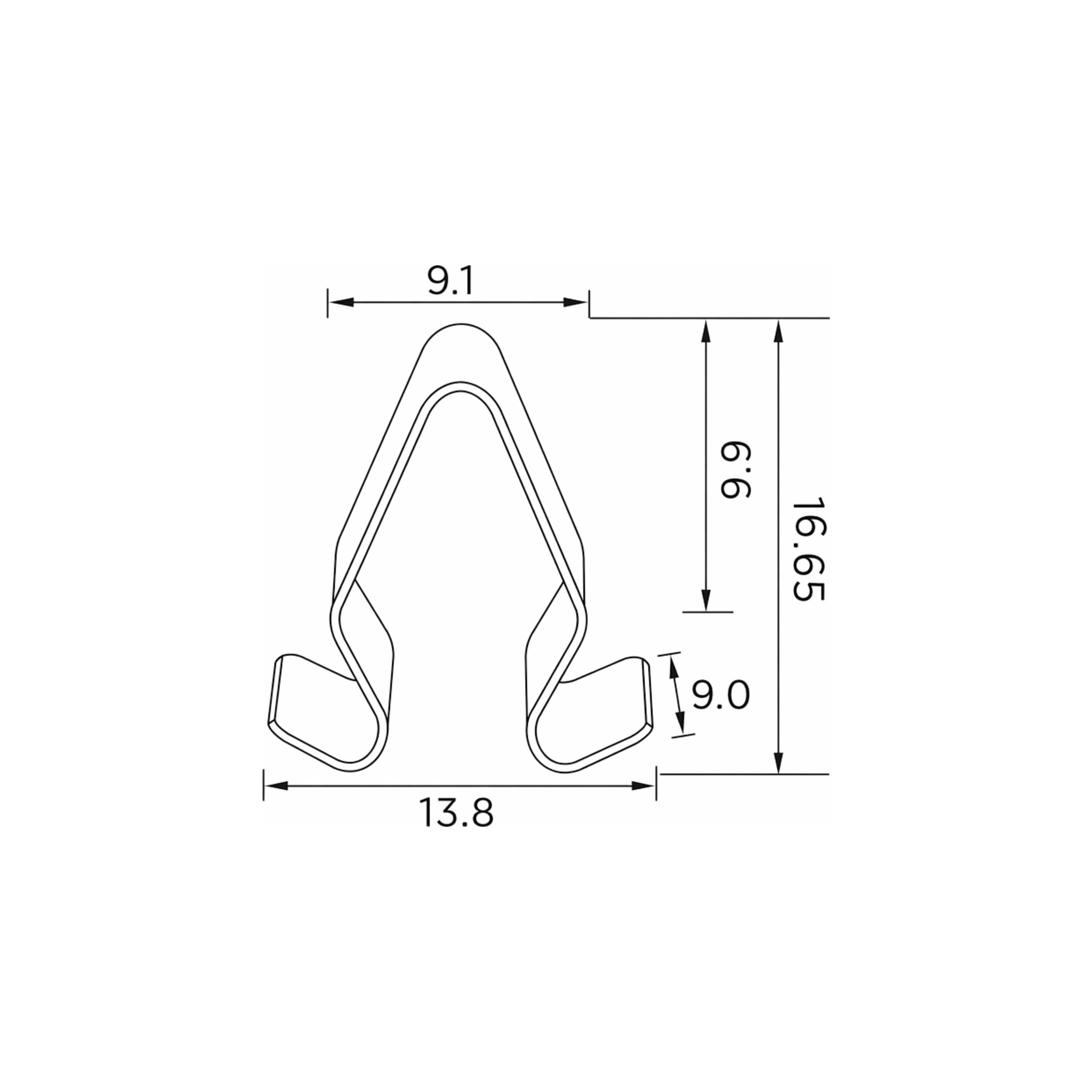 Fästclips Audi 100 C1 Coupé/100 C1 m.fl. – 10-pack
