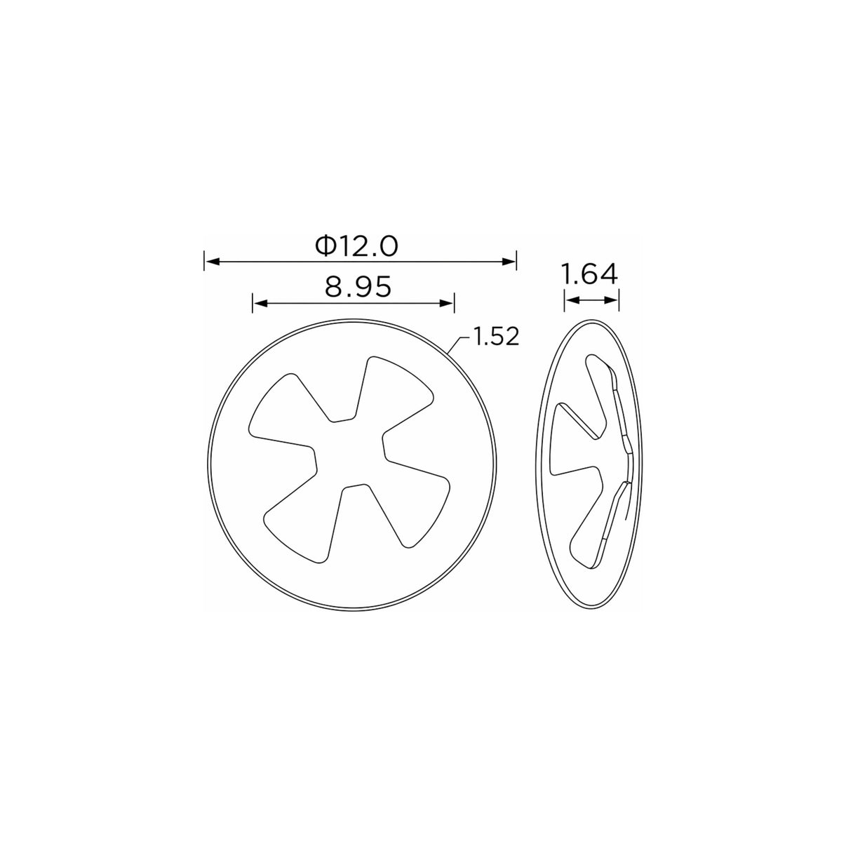 Fästclips Mazda 323 P V/323 S V m.fl. – 10-pack