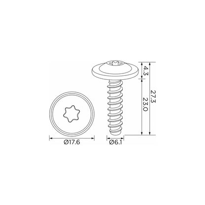 Fästclips BMW 5/7 – 10-pack