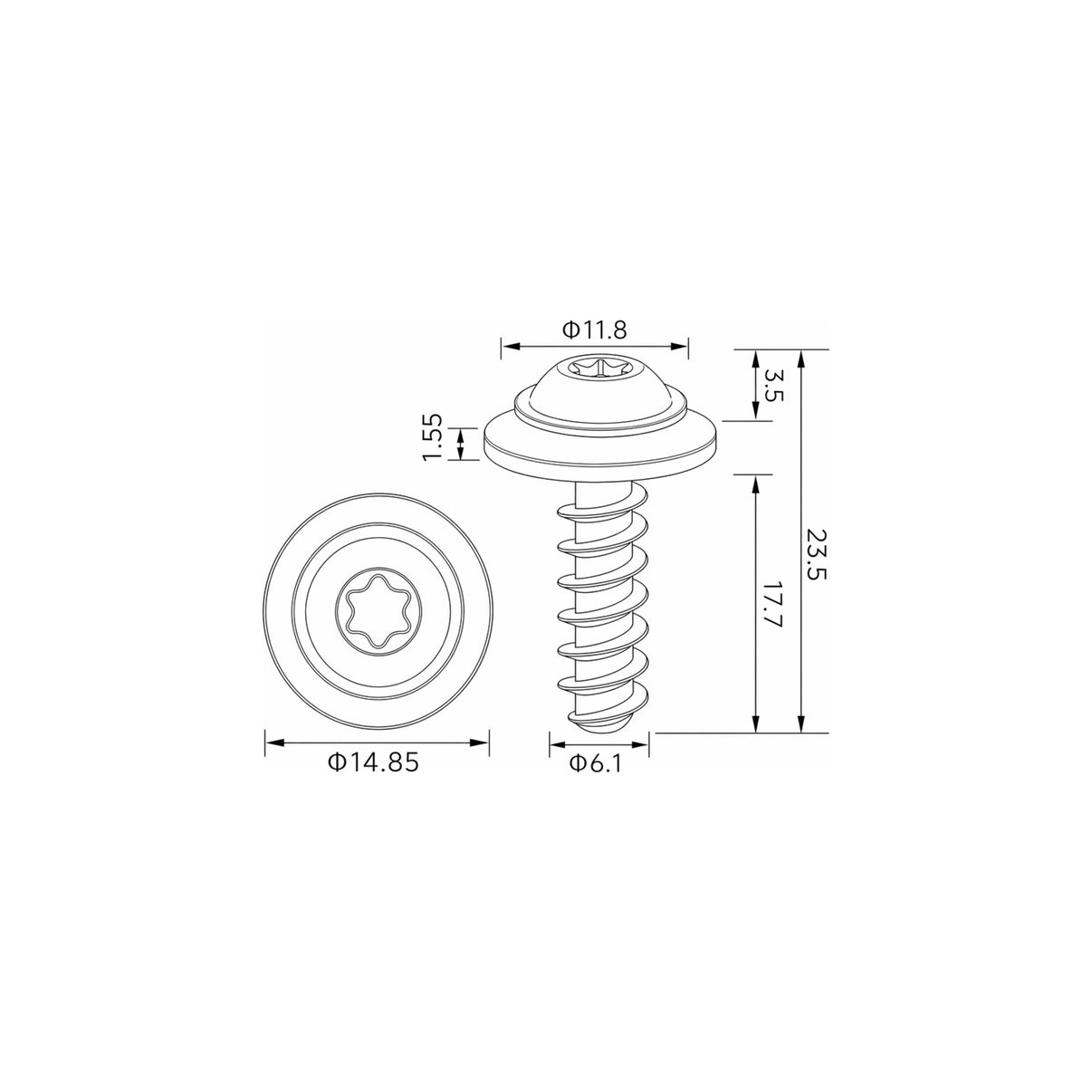 Fästclips BMW X3/1 m.fl. – 10-pack