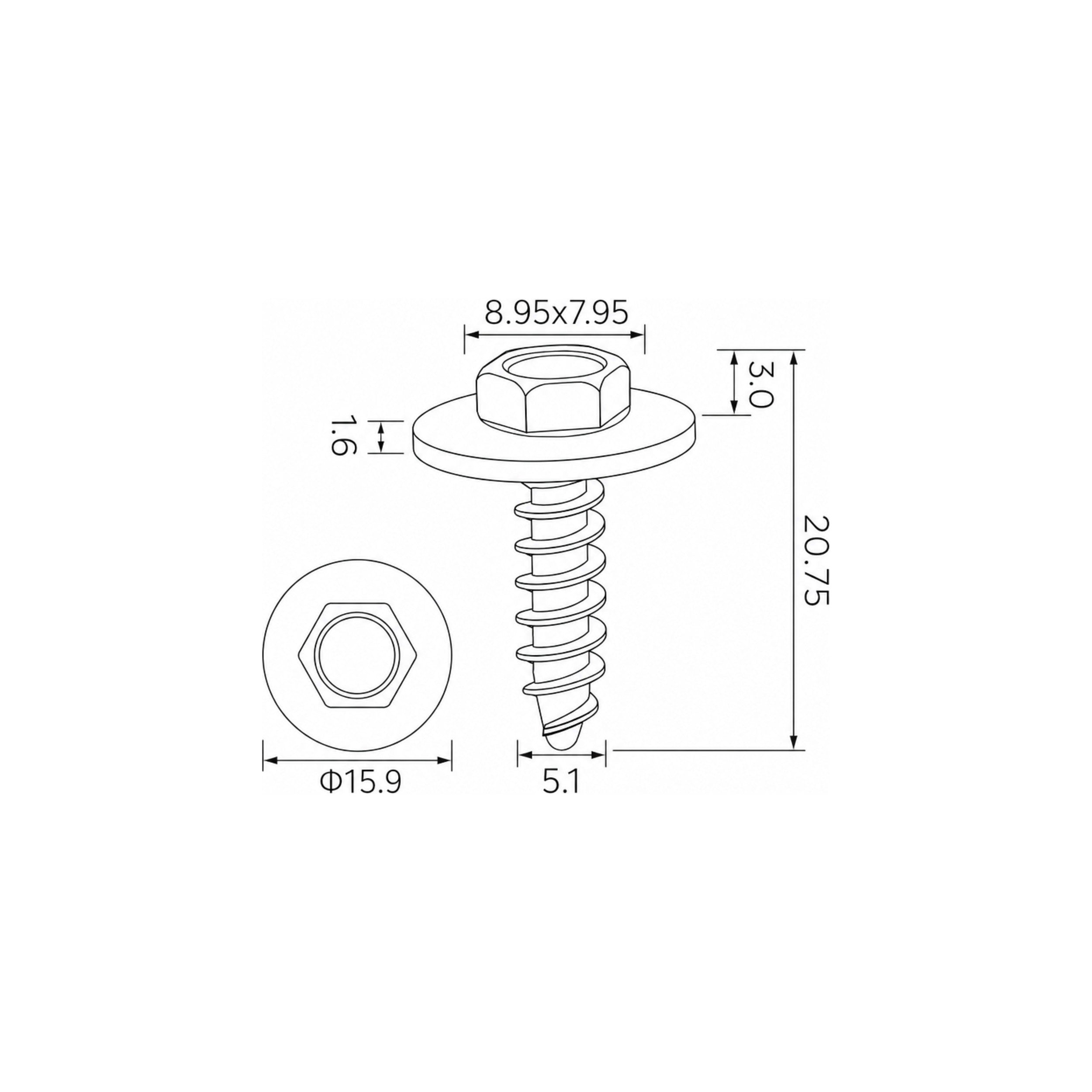 Fästclips BMW 1/2 Coupé m.fl. – 10-pack