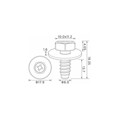 Fästclips Nissan Altima/Juke m.fl. – 10-pack
