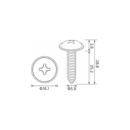 Fästclips Hyundai i10 I/Tucson m.fl. – 10-pack