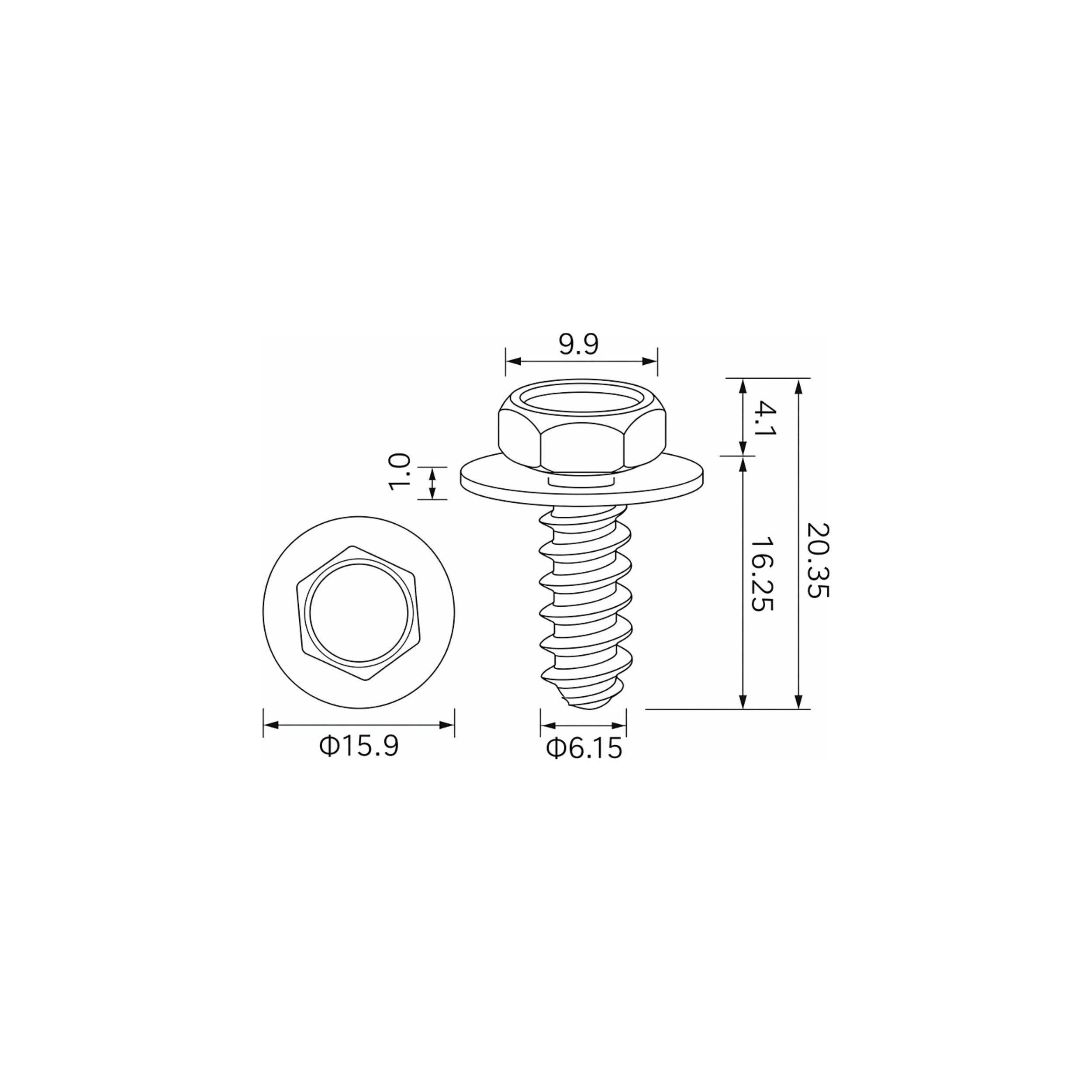 Fästclips Toyota Yaris/Yaris Verso m.fl. – 10-pack