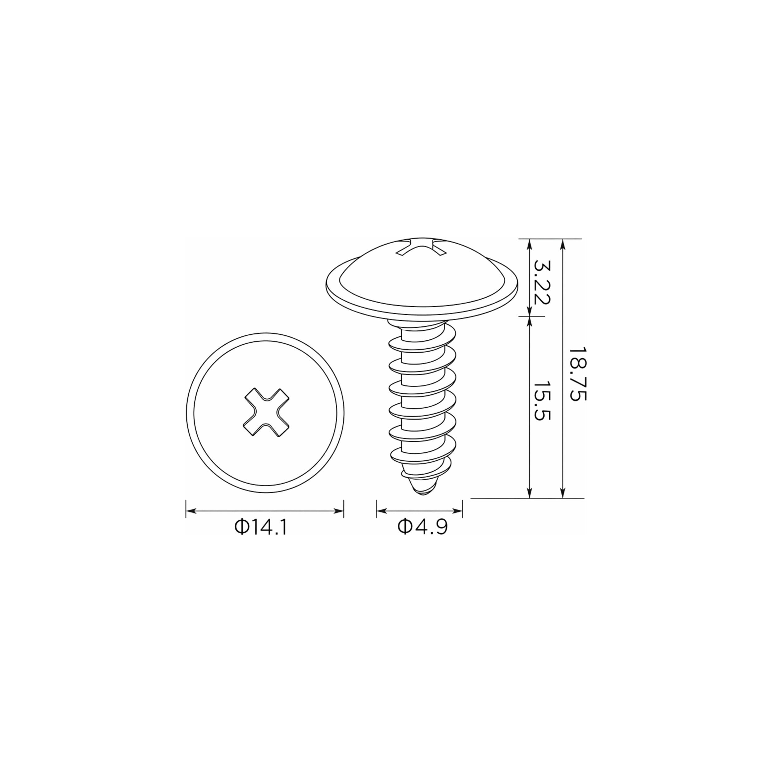 Fästclips Hyundai Accent II/Elantra III m.fl. – 10-pack