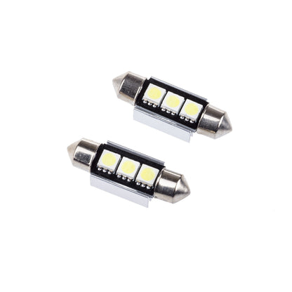 LED-lampa för bil – C5W – SV8.5–8 – 6000K – 3 LED – SMD 5050 – 2-pack
