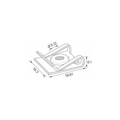 Fästclips Renault 19 I/19 I Chamade m.fl. – 10-pack