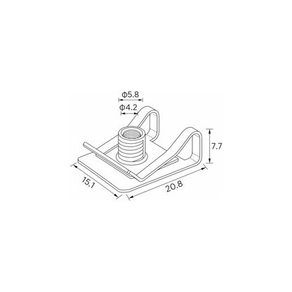 Fästclips Peugeot 1007/Expert m.fl. – 10-pack