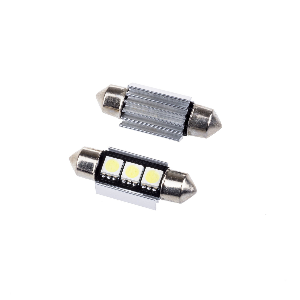 LED-lampa för bil – C5W – SV8.5–8 – 6000K – 3 LED – SMD 5050 – 2-pack