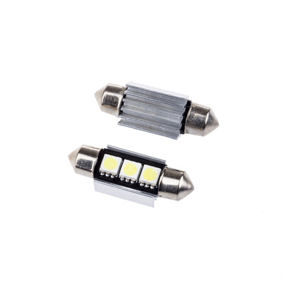 LED-lampa för bil – C5W – SV8.5–8 – 6000K – 3 LED – SMD 5050 – 2-pack