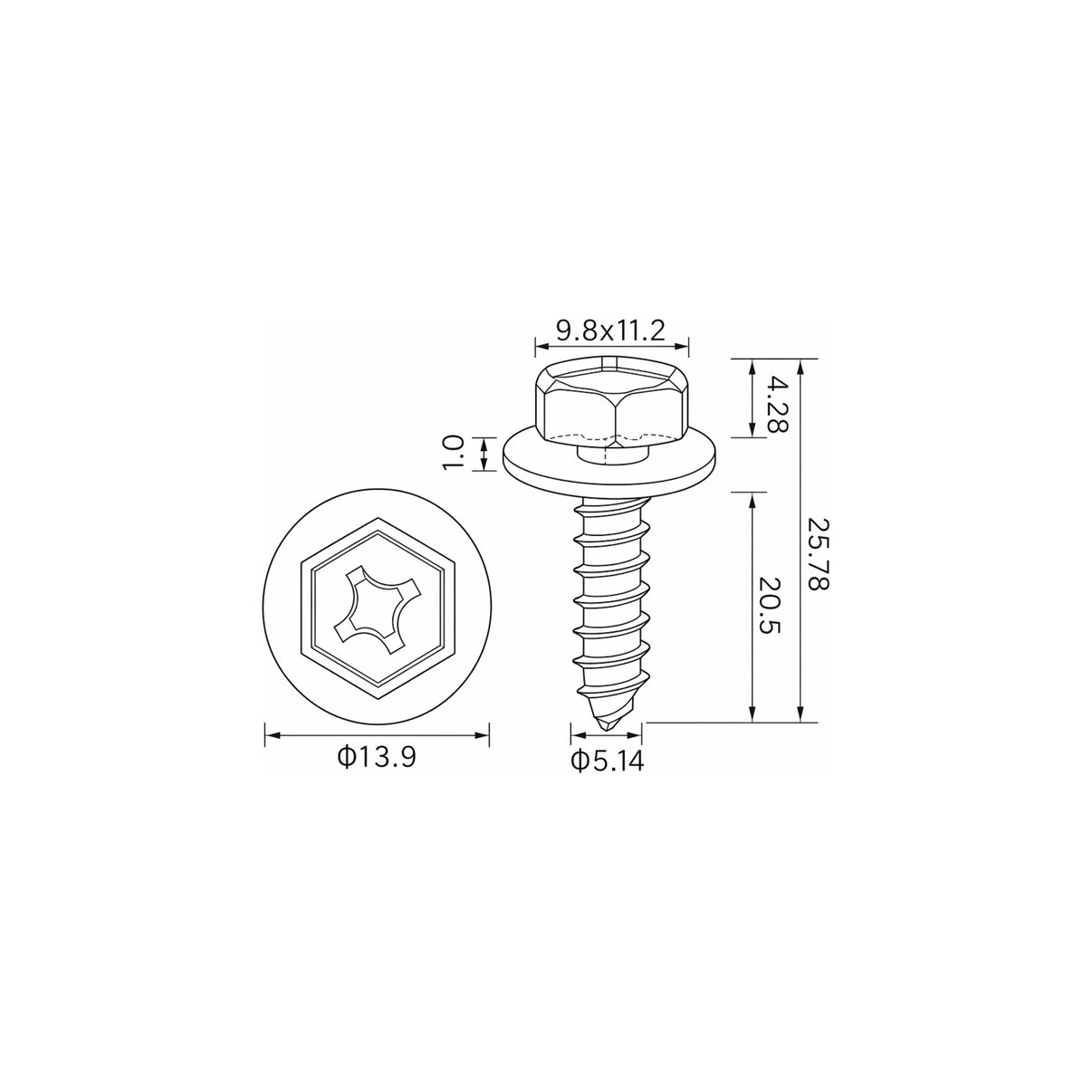 Fästclips Toyota 4 Runner III/Land Cruiser 90 m.fl.