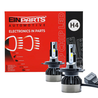 LED-konverteringssats – H4 – 6000K – 9V - 16V – P43t – 2-pack