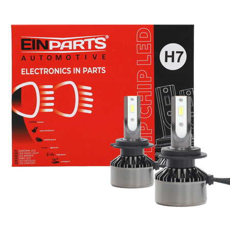 LED-konverteringssats – H7 – 6000K – 9V - 16V – PG18.5D-1 – 2-pack