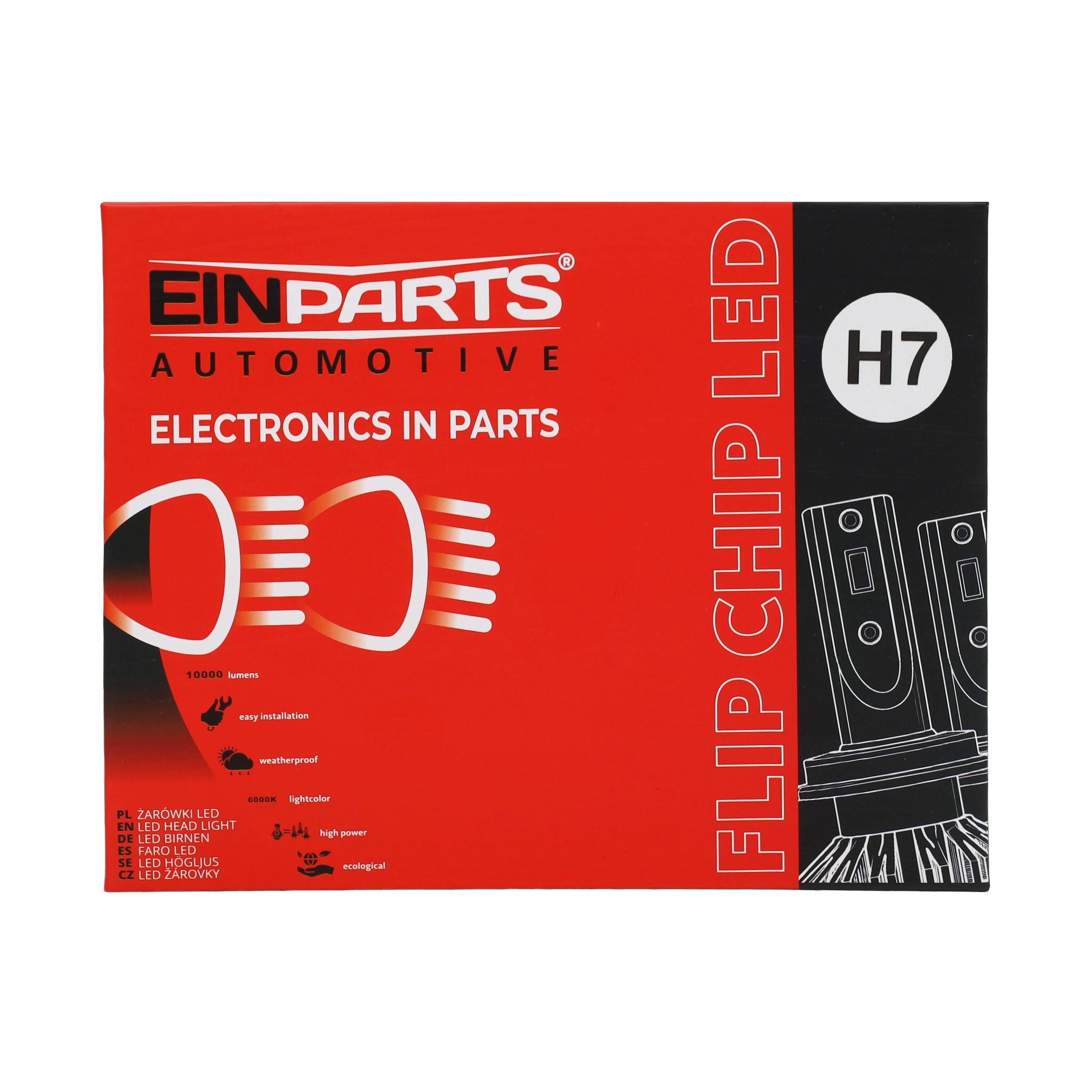 LED-konverteringssats – H7 – 6000K – 9V - 16V – PG18.5D-1 – 2-pack