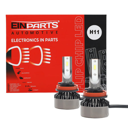 LED-konverteringssats – H11 – 6000K – 9V - 16V – PGJ19–1/2 – 2-pack
