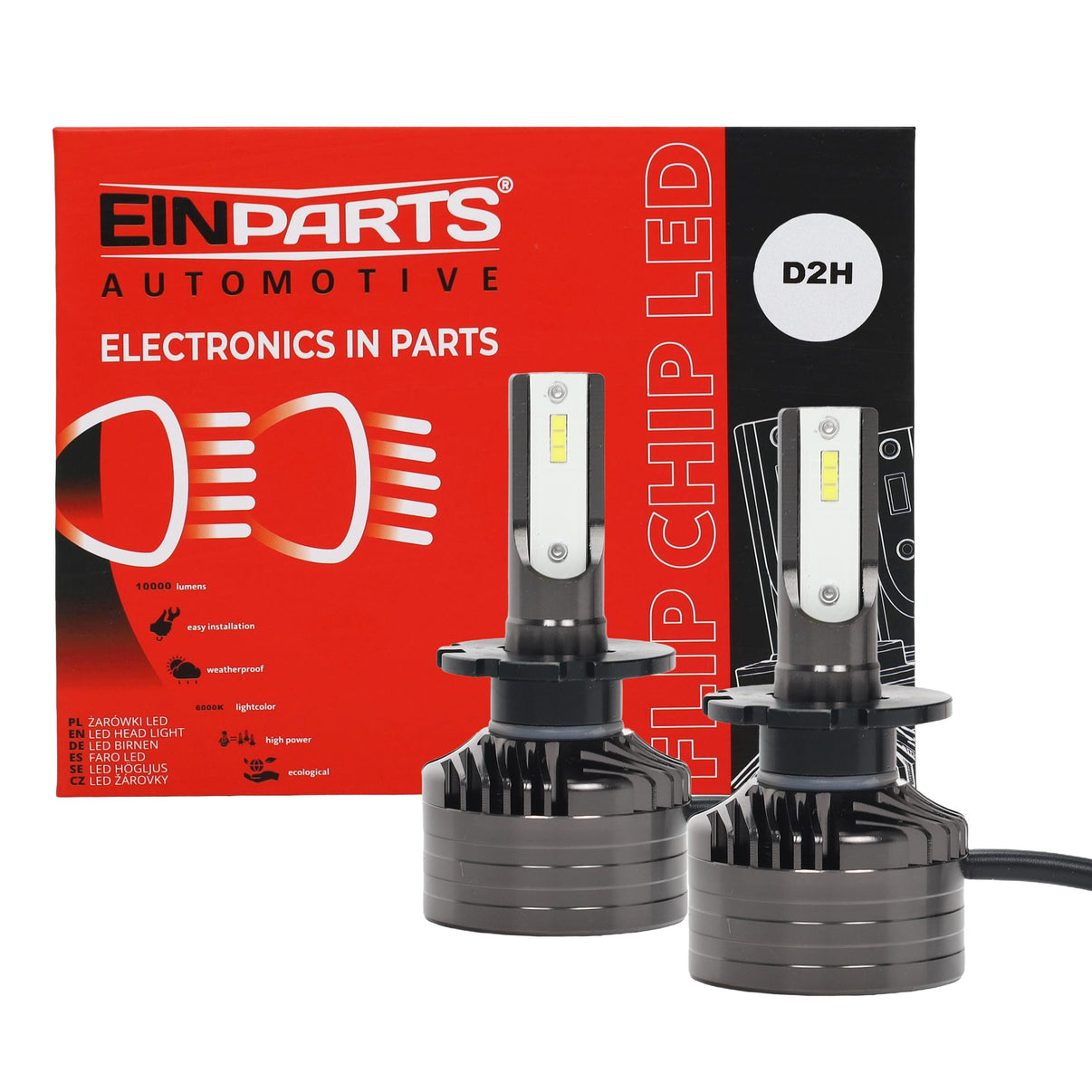 LED-konverteringssats – D2S – 6000K – 9V - 32V – PK32D-2 – 2-pack