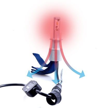 LED-lampa för motorcykel – H1 – P14.5S – 6000K – 30 W – 9V - 16V
