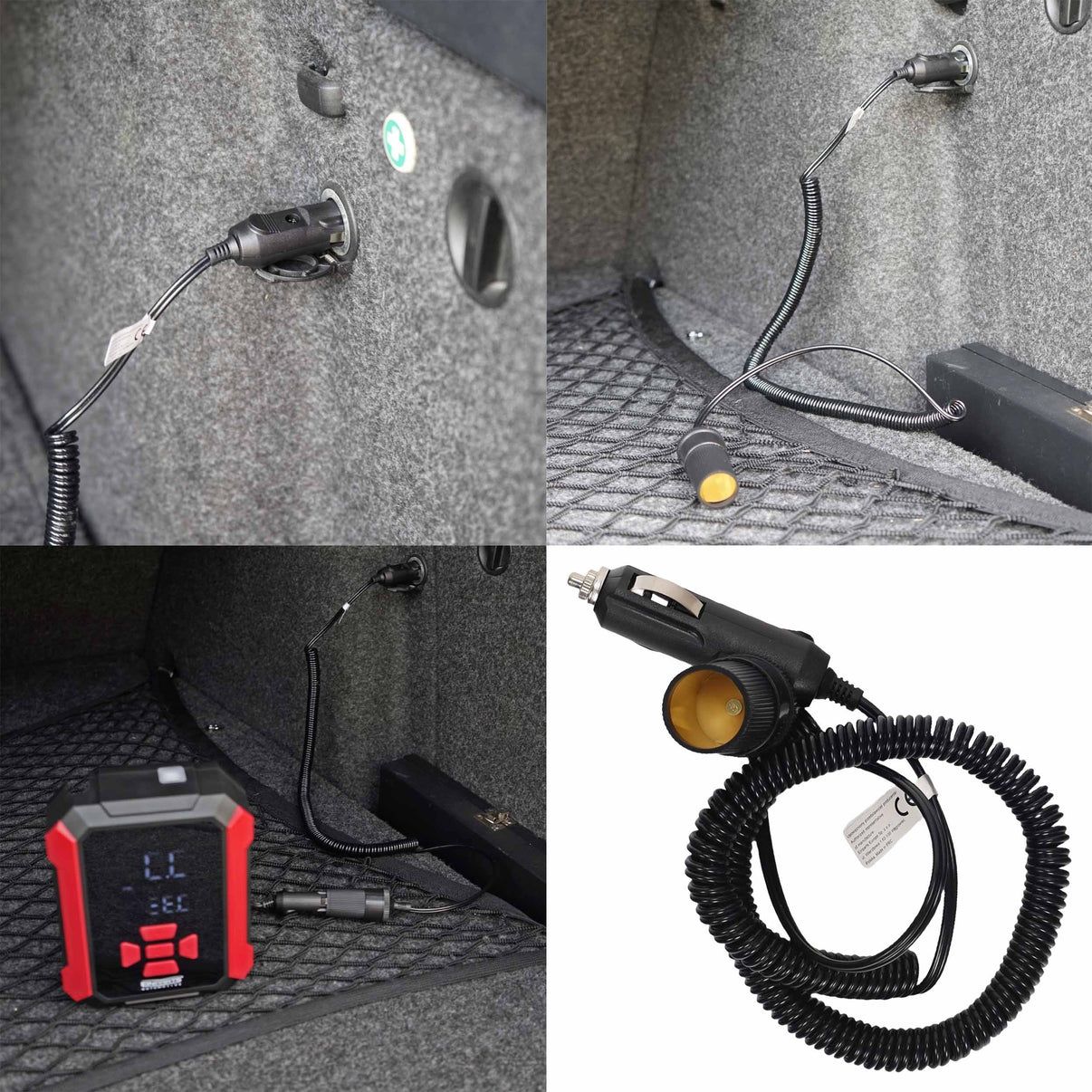 Laddkabel för elbil – DC 12/24V – 3 metres