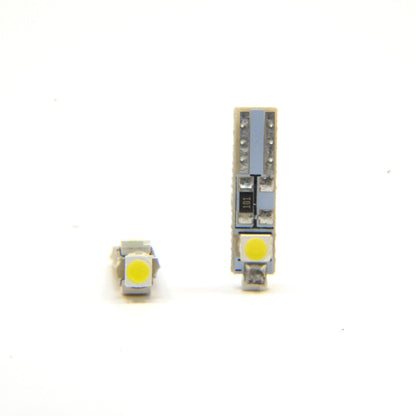 LED-lampa för bil – T5 – G9 – 6000K – 3 LED – SMD – 2-pack