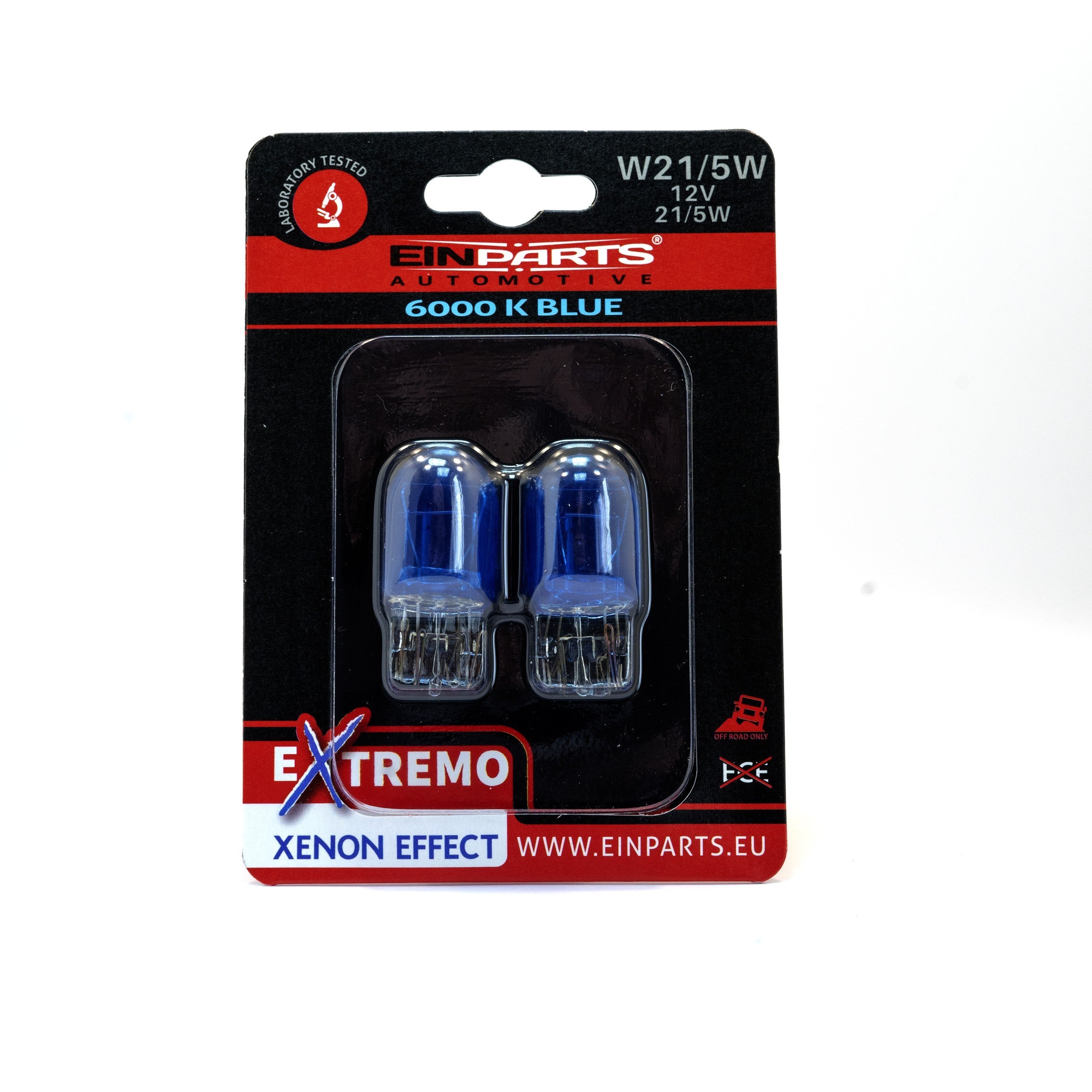 Halogenlampa – W2,1x9,5d1/5W – 9V - 16V – 21/5 W – 2-pack