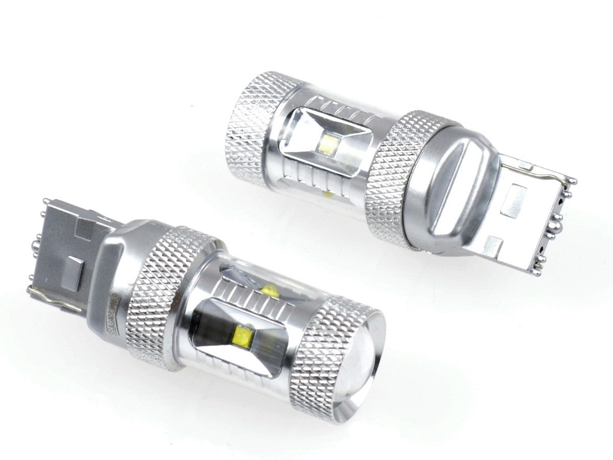 LED-lampa för bil – W21W – W3X16D – 6000K – 6 LED – CREE XB-D – 2-pack
