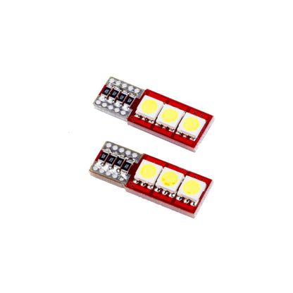 LED-lampa för bil – W5W – W2,1x9,5d – 6000K – 3 LED – SMD 5050 – 2-pack